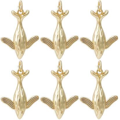 10 латунные подвески шт., с целью перехода в кольце, долговечный, очарование кита