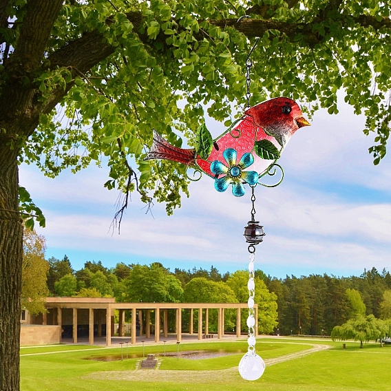 Железный мост подвесные украшения, Стеклянные ловцы солнца с кисточками для украшения сада на открытом воздухе