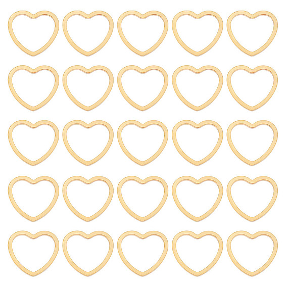 30 шт. 201 соединительные кольца из нержавеющей стали, сердце