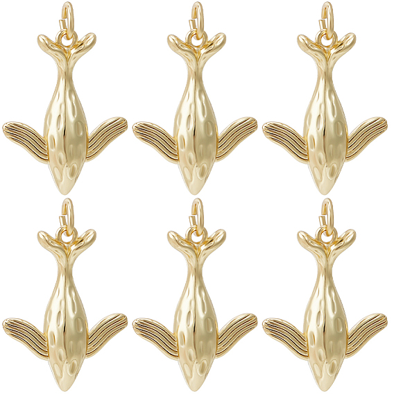 10 латунные подвески шт., с целью перехода в кольце, долговечный, очарование кита