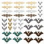 Zinc Alloy Pendants & Filigree Joiners Link Kits, Bat, for Halloween