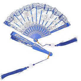 Кружевной веер, для вечеринки свадебное танцевальное украшение