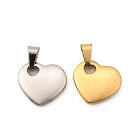 Сердце 304 из нержавеющей стали подвески, ионное покрытие (ip)