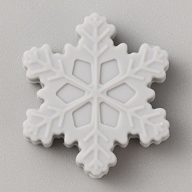 Perles de silicone écologiques de qualité alimentaire en forme de flocon de neige