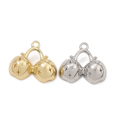 Brass Charms, Apple with Star Charms