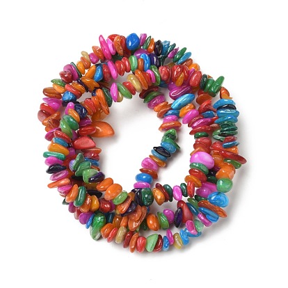 Natural Shell Beads Strands, Nuggets