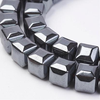 Non-magnetic Synthetic Hematite Beads Strands, Cube
