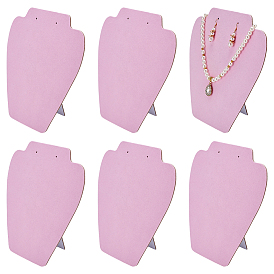 Подставки для ювелирных изделий из бархата в форме бюста, держатель для украшений для ожерелий и сережек