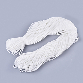 Bande élastique ronde en polyester et spandex pour boucle d'oreille, couvre-bouche cordon élastique, matériau de couverture buccale jetable bricolage