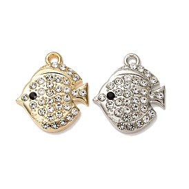 Сплава с стразами подвески, рыба