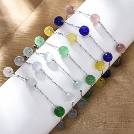 304 трос из нержавеющей стали цепи браслеты, браслеты из кошачьего глаза для женщин