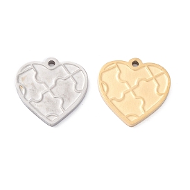 Vacuum Plating 304 Stainless Steel Pendant Cabochon Settings for Enamel, Manual Polishing, Heart