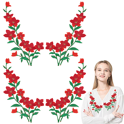 Аппликация из полиэстера с вышивкой утюгом, швейные украшения