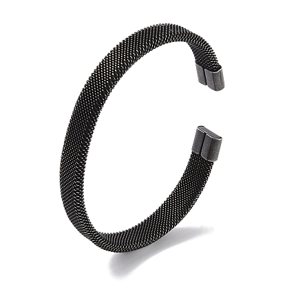 316 Хирургические браслеты из нержавеющей стали с плоскими открытыми манжетами для женщин