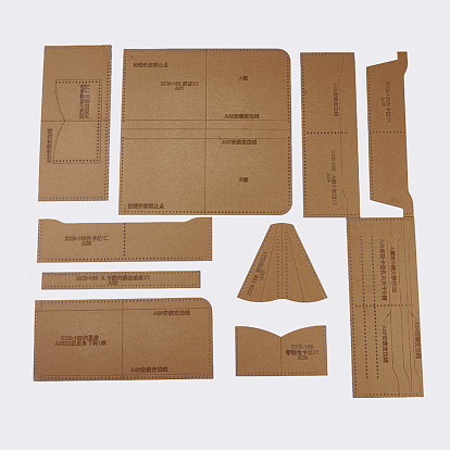 Бумажник акриловый шаблон, модель ручной работы из кожи