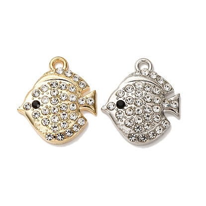 Сплава с стразами подвески, рыба