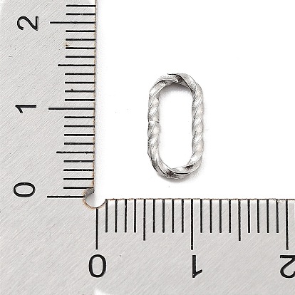 Rectangle/ovale/coeur 304 connecteurs rapides en acier inoxydable, anneaux de liaison ouverts torsadés