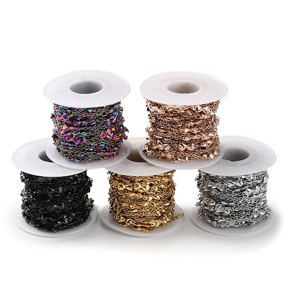 304 цепи из нержавеющей стали с двойным сердцем, пайки, ионное покрытие (ip), с катушкой