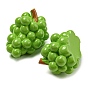 Fruit Opaque Resin Decoden Cabochons, Grape/Lemon/Passion Fruit/Kiwi Fruit/Apple/Carambola