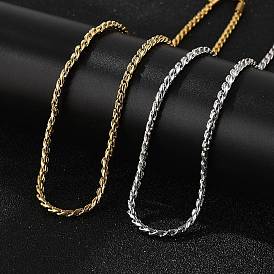 304 ожерелья-цепочки из нержавеющей стали для женщин