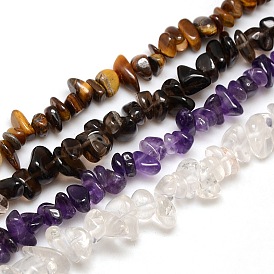 Bricht natürliches Edelsteinperlen Stränge, 8~16x4~12x3~6 mm, Bohrung: 1 mm, ungefähr 15~16 Zoll