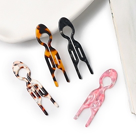Cellulose Acetate(Resin) Claw Hair Forks, Hair Accessories for Women & Girls