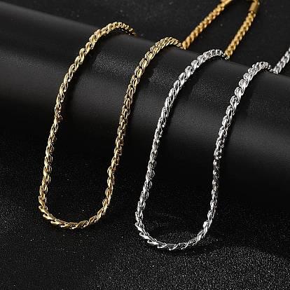 304 ожерелья-цепочки из нержавеющей стали для женщин