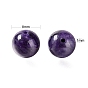 100Pcs 8mm Natural Charoite Round Beads, with 10m Elastic Crystal Thread, for DIY Stretch Bracelets Making Kits