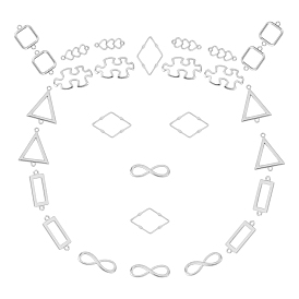 Соединители из сплава sunnyclue, со связующими кольцами, разнообразные