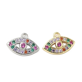 Латунные микро проложить кубического циркония прелести, злые глаза, стойки покрытие, долговечный, без кадмия и без свинца