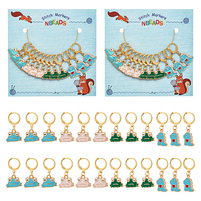 Кулон из эмали из сплава в виде лягушки и динозавра с замком маркеры петель, 304 маркер с застежкой из нержавеющей стали