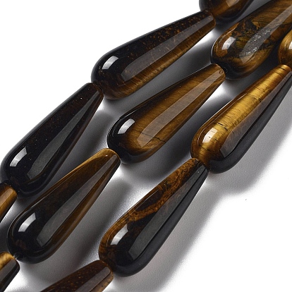 Природных тигровый глаз бисер нитей, слеза