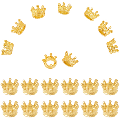 100европейские бусины из сплава, бусины с большим отверстием, корона