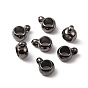 CCB Plastic Tube Bails, Rondelle Loop Bail Beads