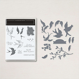 Прозрачные силиконовые штампы с птицами, для diy scrapbooking, фотоальбом декоративный, изготовление карт