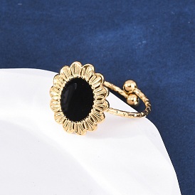 304 из нержавеющей манжеты кольца стальные эмалированные, цветок