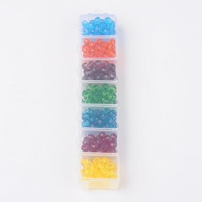 Faceted Round Glass Beads