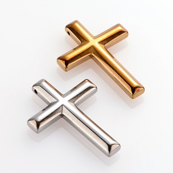 Гальванизировать немагнитных синтетические гематита подвески, крестик