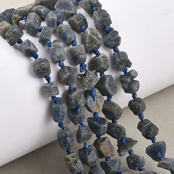 Нити из необработанных натуральных сапфиров, самородки