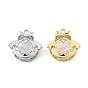 Латунные микропаве прозрачные подвески с фианитом, без кадмия, без никеля и без свинца, бантом