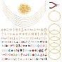DIY Bracelets Making Kits, Including Stainless Steel Paperclip Chain Necklaces, Alloy Pendants and Iron Bracelet