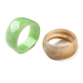 Двухцветные акриловые браслеты, широкие браслеты для женщин