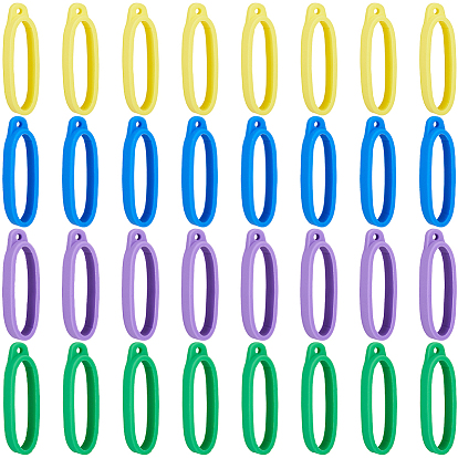 32 шт 4 цвета силиконовый кулон с защитой от потери, для изготовления ручек легкой палочки