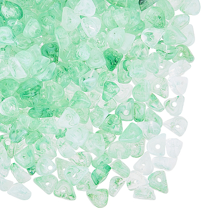 400шт акриловые бусины, имитация драгоценных камней, чип