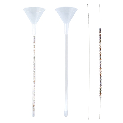 2шт. пластиковые воронкообразные инструменты с бусинами