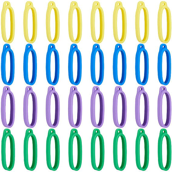 32 шт 4 цвета силиконовый кулон с защитой от потери, для изготовления ручек легкой палочки