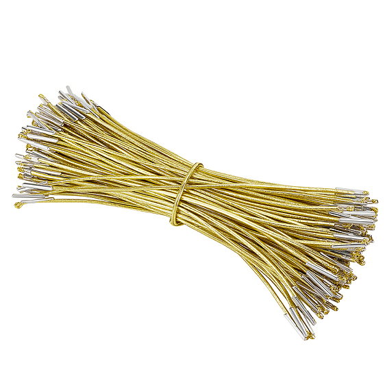 120шт. круглый полиэстеровый эластичный шнур, с концами железа шнура, аксессуары для одежды