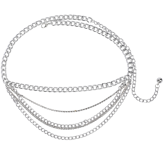 Многорядные витые цепочки с железными кристаллами и стразами для женщин