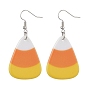 Boucles d'oreilles pendantes en acrylique, bonbons, maïs, halloween, pour femmes