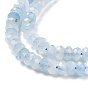 Natural Aquamarine Beads Strands, Faceted, Rondelle
